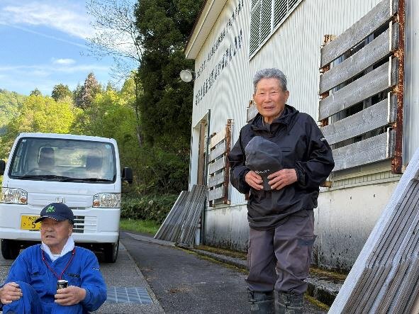 大橋伊勢治さんと田辺さん